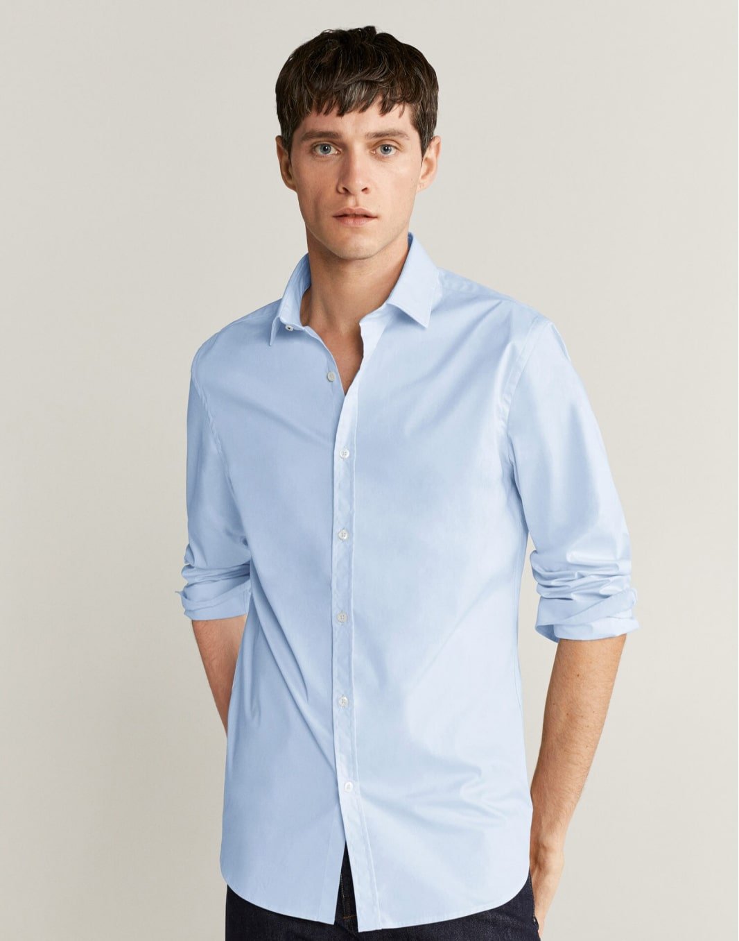 Slim fit cotton shirt