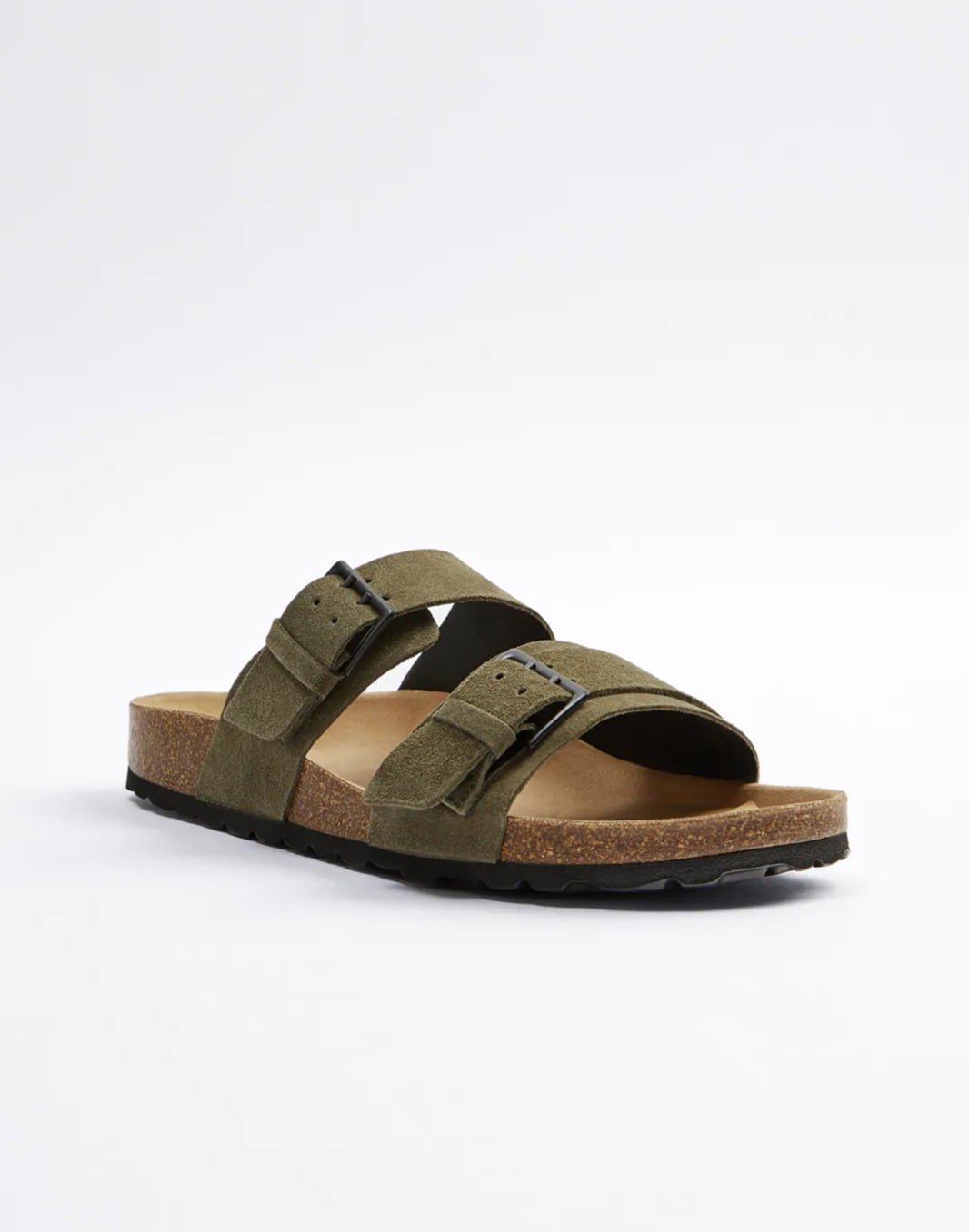Green slide sandals - Imagen 2